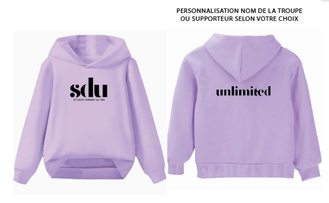 Enfant - Hoodie Orchidée - 100% polyester